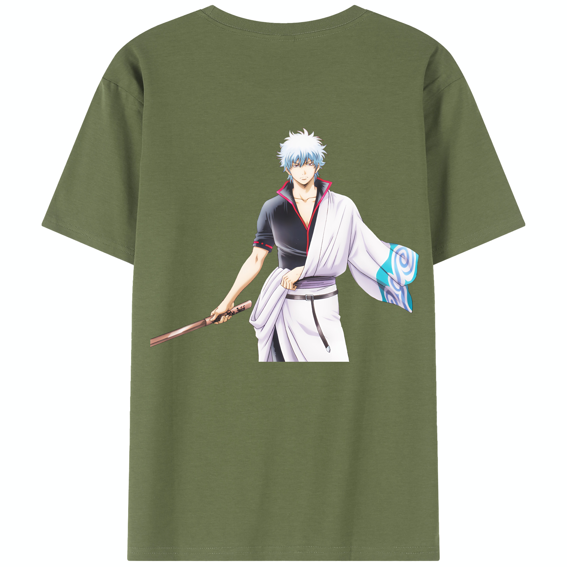 （画像用） ぎんたま 坂田銀時（さかたぎんとき） 神楽 志村新八（しむら しんぱち） GINTAMA Sakata Gintoki Kagura Shimura Shinpachi 綿100％半袖Tシャツ（背面プリント）